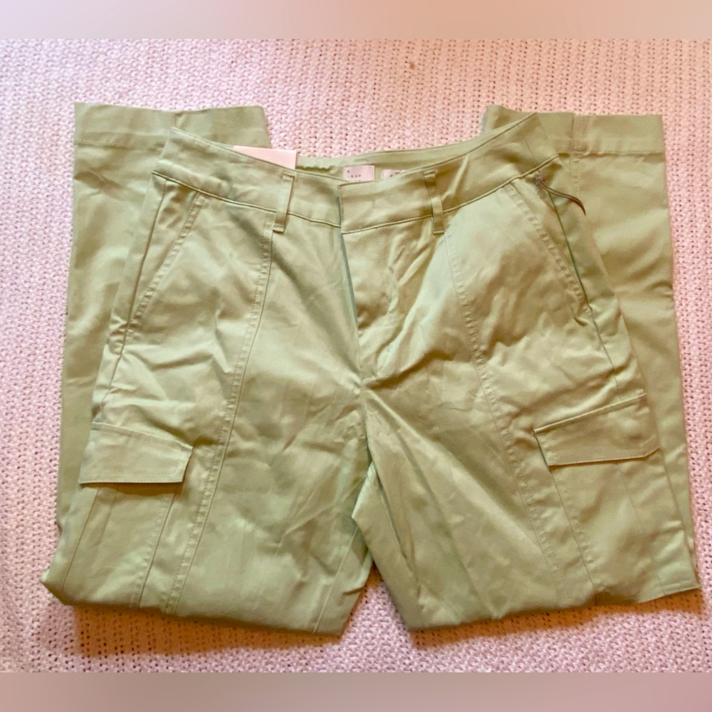 A New Day Tapered Leg Cargo Pants Light Green Size 10